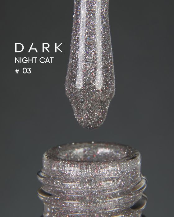 Гель-лак котяче око Dark Night Cat 03, 10мл