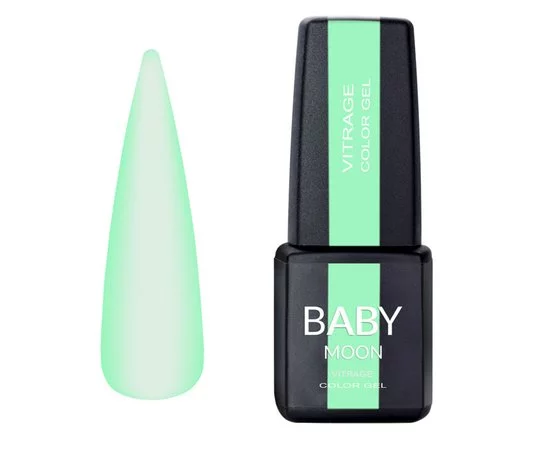 Гель-лак Baby Moon Vitrage 03 зелений вітражний, 6мл