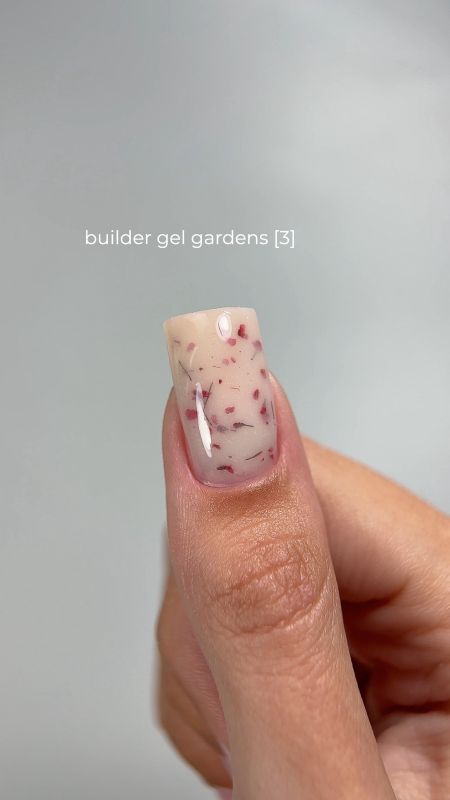 Білдер гель з сухоцвітами Touch Builder Gel Gardens 03, 15мл