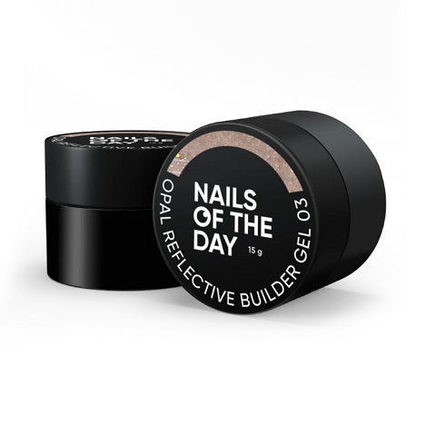 Гель светоотражающий NailsOfTheDay Opal Reflective builder gel 03 теплый бледный 15г