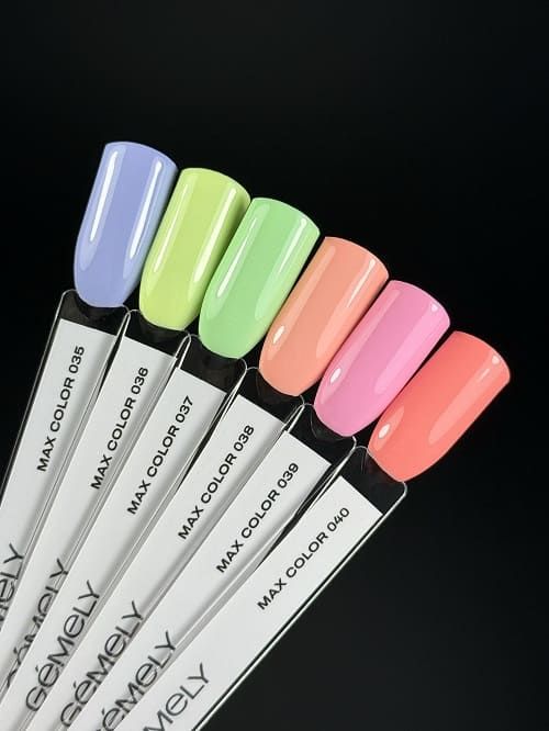 Гель-лак GEMELY Max Color 36 пастельний неоновий лаймовий, 10мл