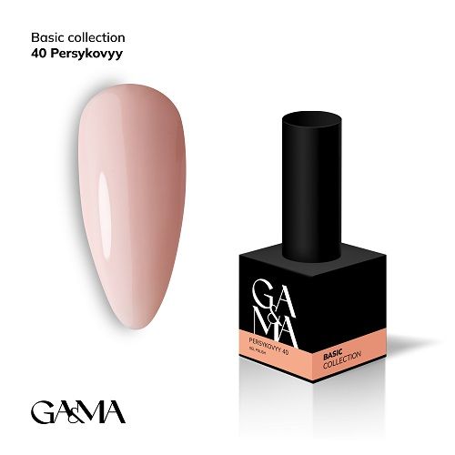 Гель-лак GaMa Basic collection 040 persykovyy  040 персиковий 10мл