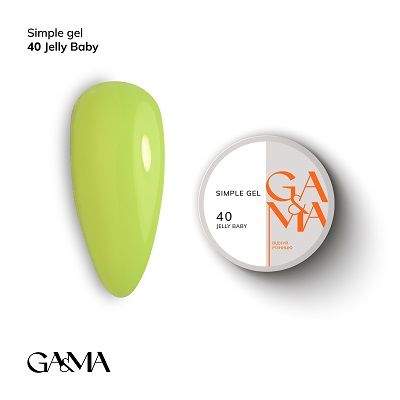 Гель GaMa Simple gel 040 Jelly Baby 15мл
