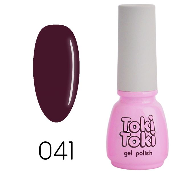 Гель-лак Toki-Toki №041, 5 мл винний