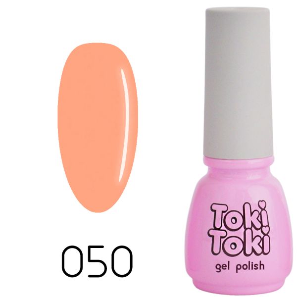 Гель-лак Toki-Toki №050, 5 мл ніжно-оранжевий