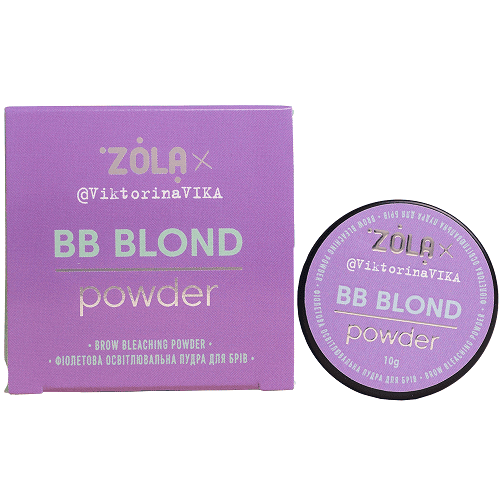 ZOLA Viktorina Vika Пудра освітлююча фіолетова для брів BB Powder 10г