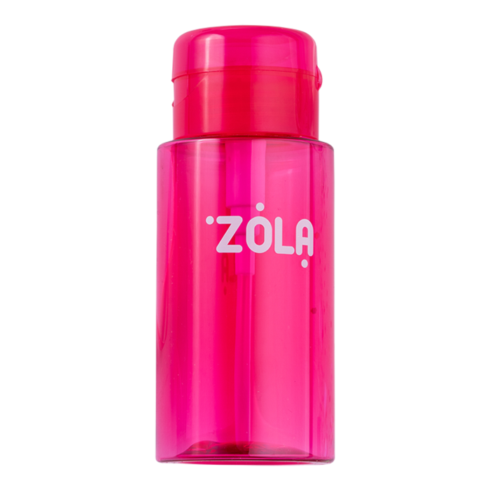 Емкость пластиковая для жидкости с насосом-дозатором Zola розовая