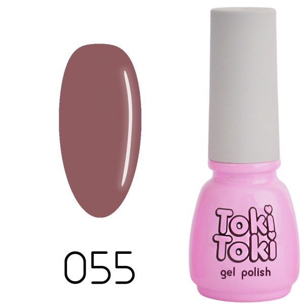 Гель-лак Toki-Toki №055, 5 мл темно-оранжевий