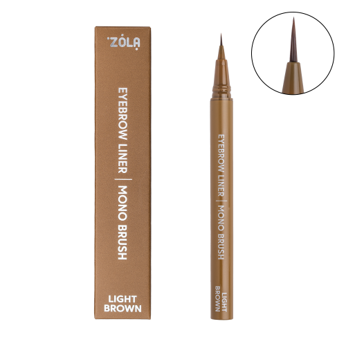 Лайнер для брів ZOLA c моно-пензлем Light  Brown