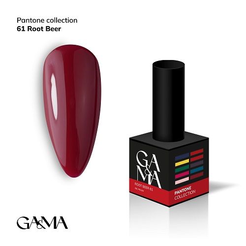 Гель-лак GaMa Pantone collection 061 Root Beer  Рут Бір 10мл