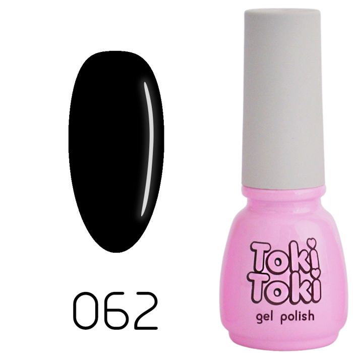 Гель лак Toki Toki №062 чорний, 5мл