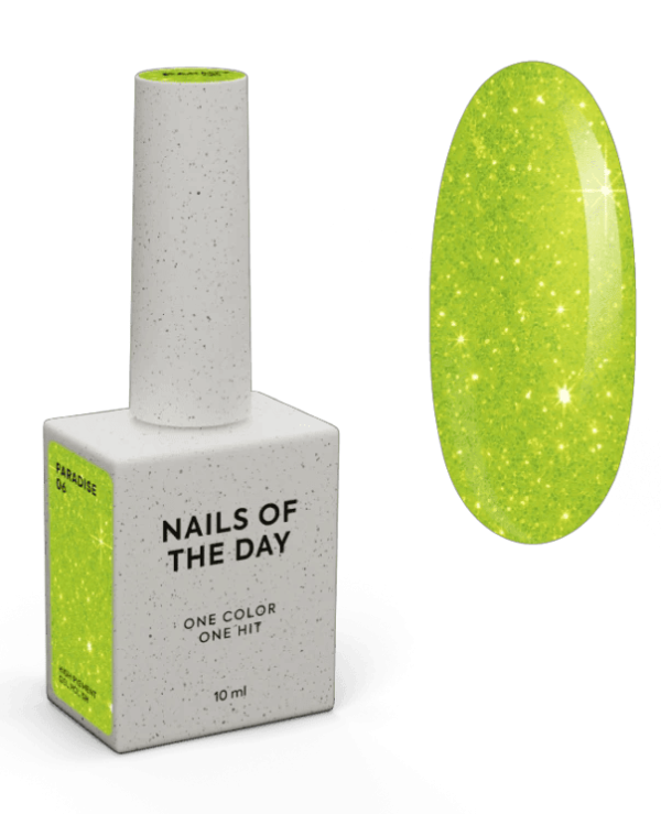 Гель-лак NailsOfTheDay Paradise 06  неоново-желтый, 10мл