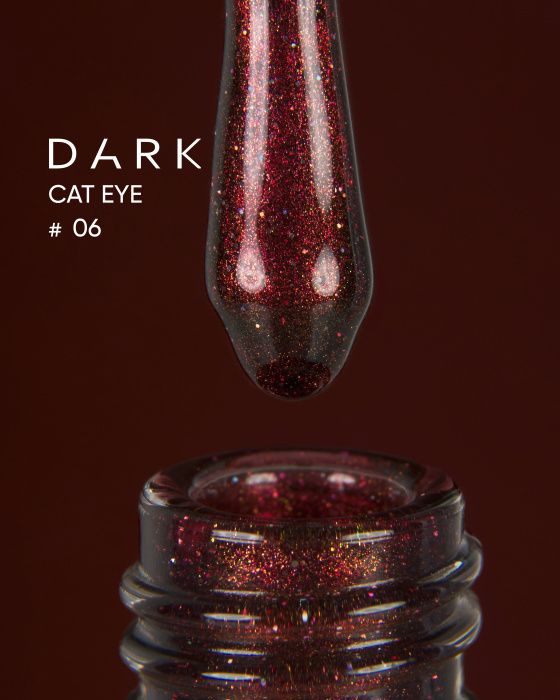 Гель-лак Dark кошачий глаз Cat Eye 06, 10мл