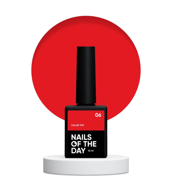 Топ NailsOfTheFay Color top  06 червоний, 10мл