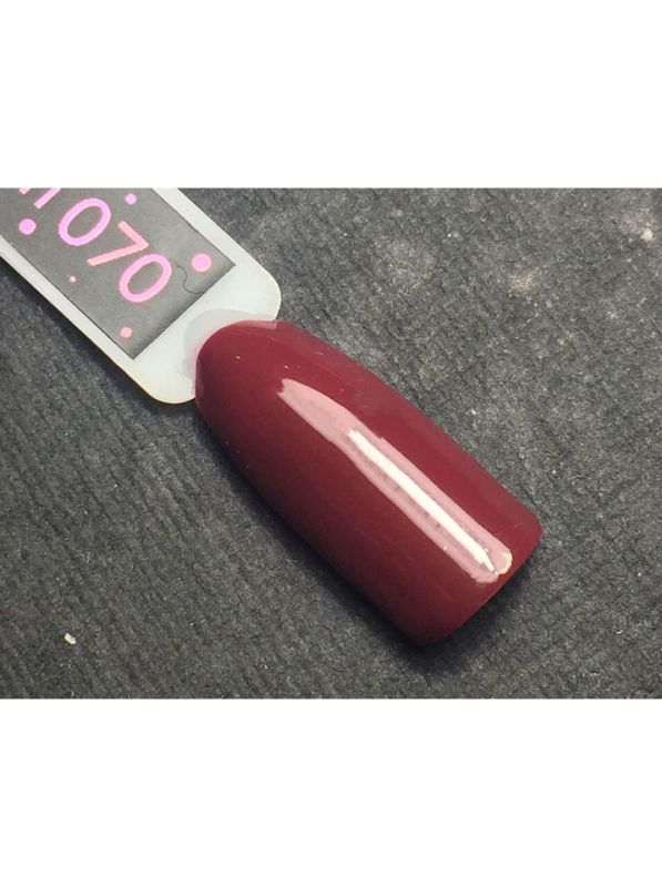 Гель-лак Kira Nails №070 (коричнево-розовый, эмаль), 6 мл 