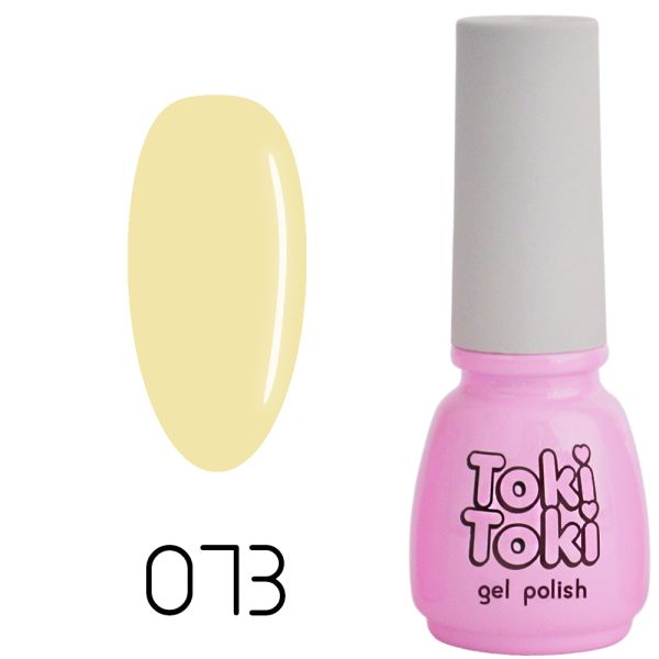 Гель-лак Toki-Toki №073, 5 мл світло-жовтий