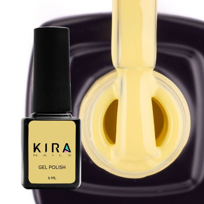 Гель-лак Kira Nails №074 (світло-жовтий, емаль), 6 мл