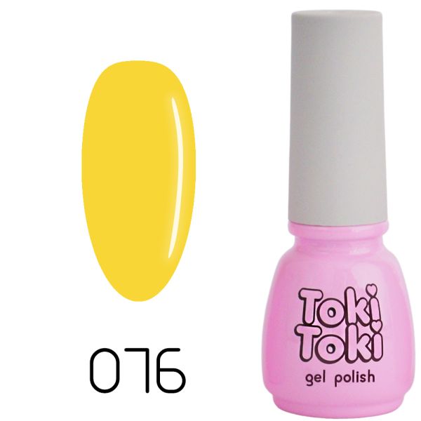 Гель лак Toki Toki №076 жовтий, 5мл