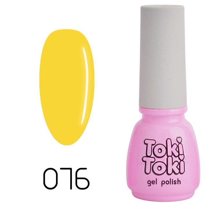 Гель лак Toki Toki №076 жовтий, 5мл