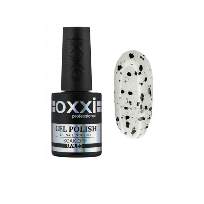 Топ глянсовий з пластівцями OXXI Twist №2, 10 мл