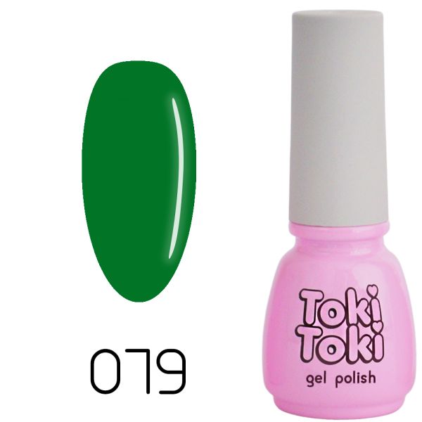 Гель-лак Toki-Toki №079, 5 мл темно-зелений