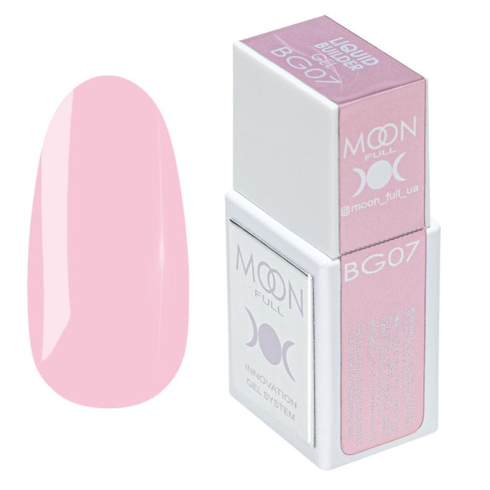Рідкий гель Moon Full Liquid Builder Gel BG07 рожевий 15мл
