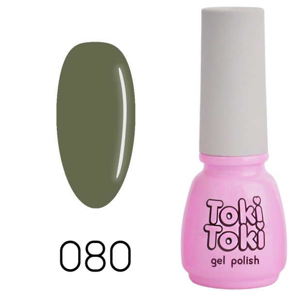 Гель-лак Toki-Toki №080, 5 мл хакі