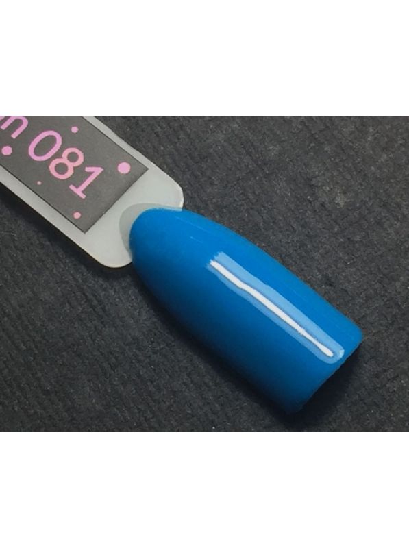 Гель-лак Kira Nails №081 (лазурный, эмаль), 6 мл 