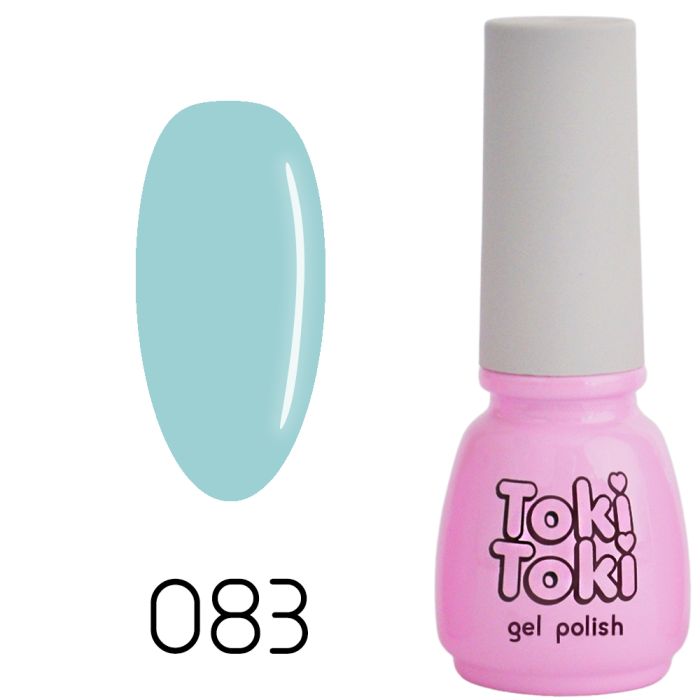 Гель-лак Toki-Toki №083, 5 мл сіро-бірюзовий