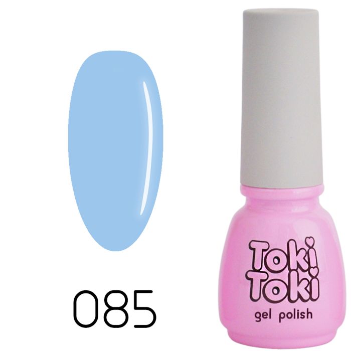Гель-лак Toki-Toki №085, 5 мл яскравий блакитний