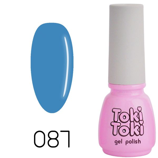 Гель-лак Toki-Toki №087, 5 мл  приглушений бірюзовий