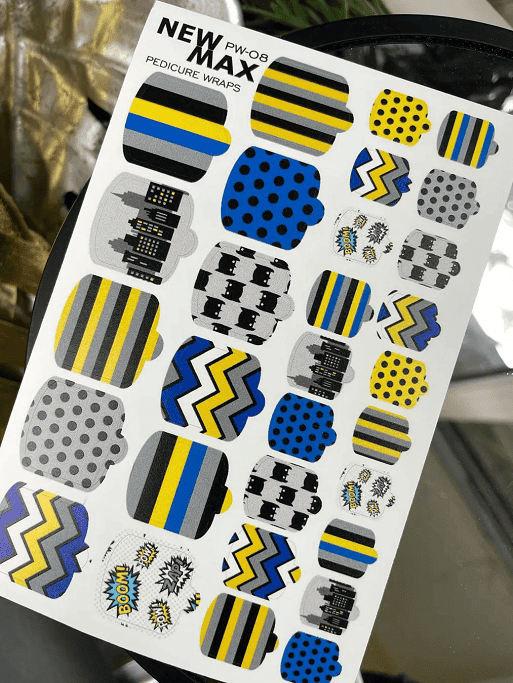 Плівки для педикюру New Max WRAPS PW-8