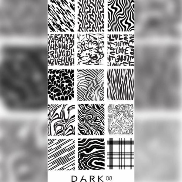 Пластина для стемпинга DARK 08