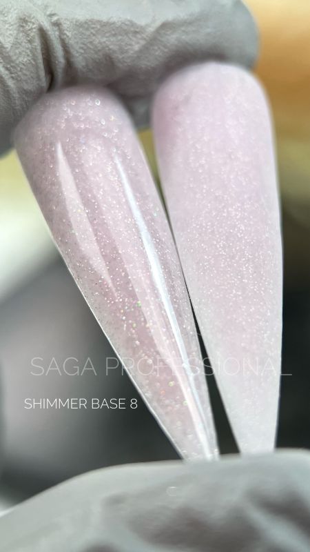 Камуфлююча база Saga Shimmer base 08 (баночка без пензлика), 15мл