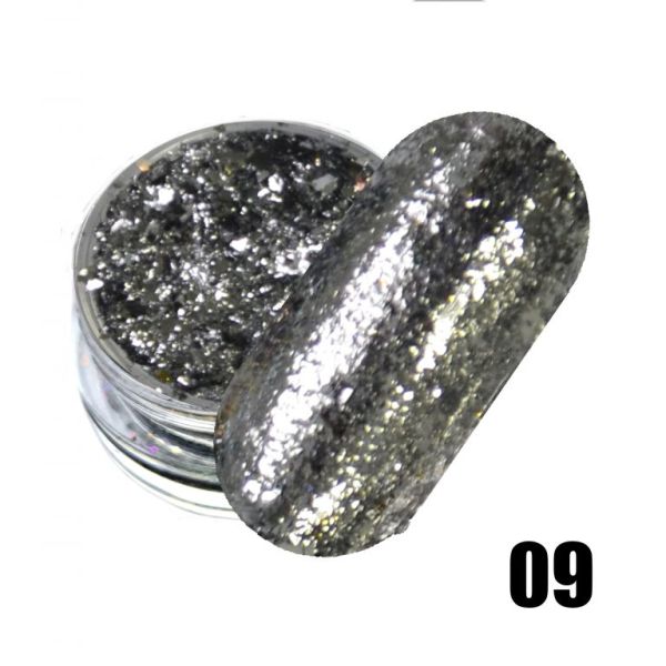 Юкі пластівці Platinum foil flake №09