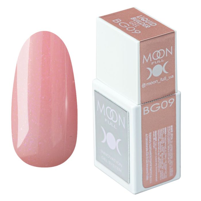 Рідкий гель Moon Full Liquid Builder Gel BG09 нюдовий 15мл