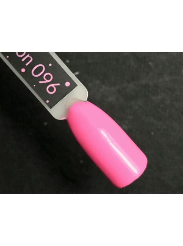 Гель-лак Kira Nails №096 (очень яркий розовый, неоновый, эмаль), 6 мл