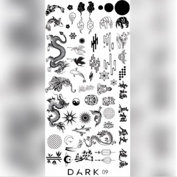 Пластина для стемпинга DARK 09
