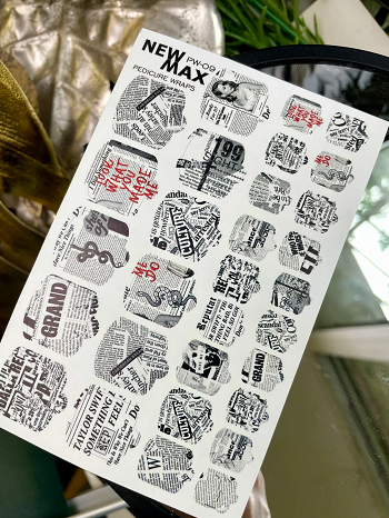Плівки для педикюру New Max WRAPS PW-9