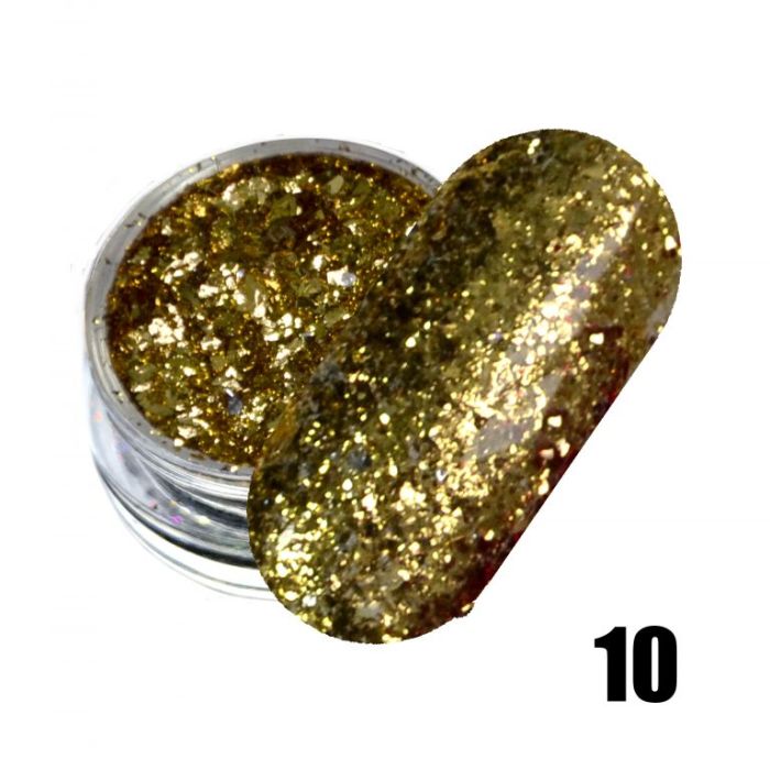 Юкі пластівці Platinum foil flake №10