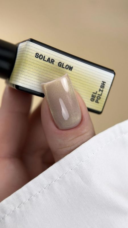Гель-лак Biblioteka Cat Eye 10 Solar Glow теплый золотистый кошачий глаз, 10мл
