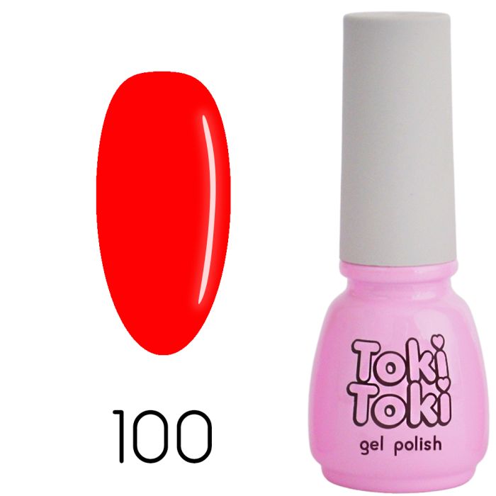 Гель-лак Toki-Toki №100, 5 мл яскравий оранж