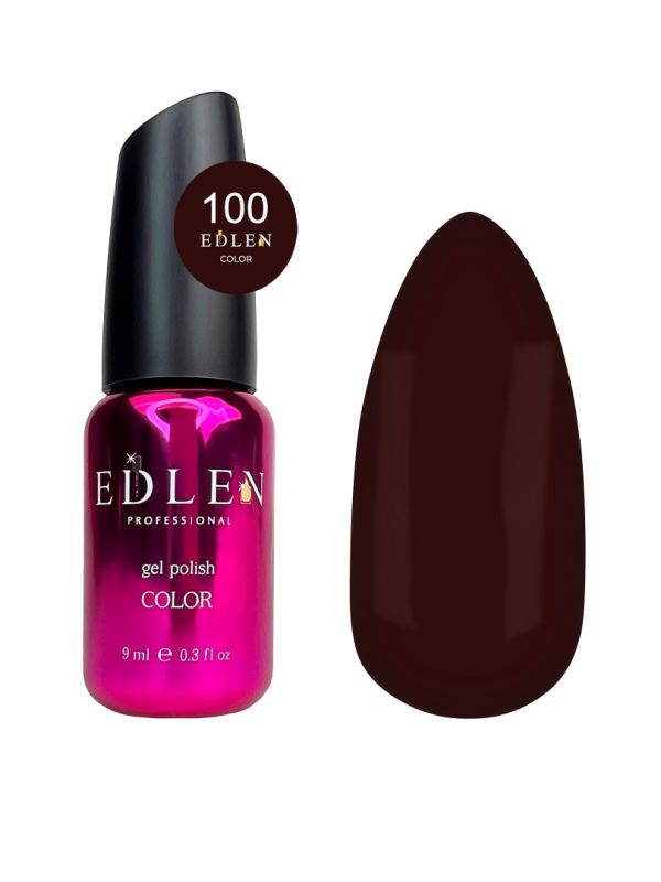 Гель-лак Edlen 100 каштановий, 9мл