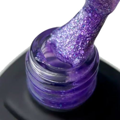 Гель-лак MOON FULL color Gel polish №1010 бузковий шиммер