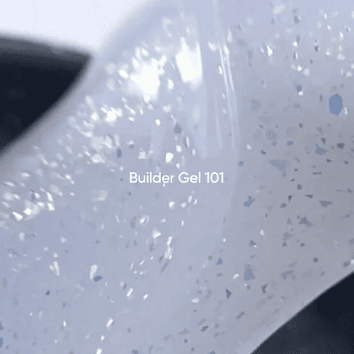 Гель для наращивания ногтей NailsOfTheday Builder 101 молочний з поталлю, 15мл