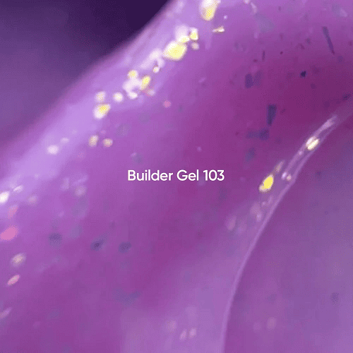 Гель для наращивания ногтей NailsOfTheday Builder 103 рожевий з поталлю, 15мл