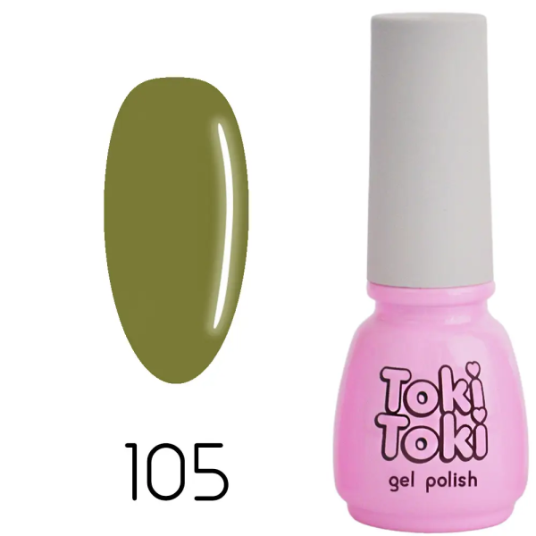 Гель-лак Toki-Toki №105, 5 мл оливка