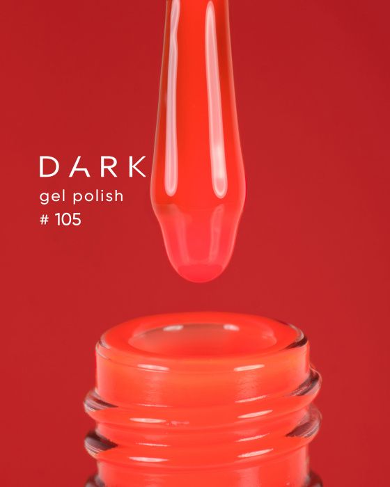 Гель-лак Dark 105 оранжевый
