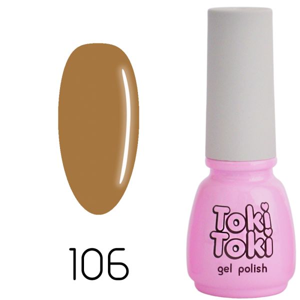 Гель-лак Toki-Toki №106, 5 мл кірпичний
