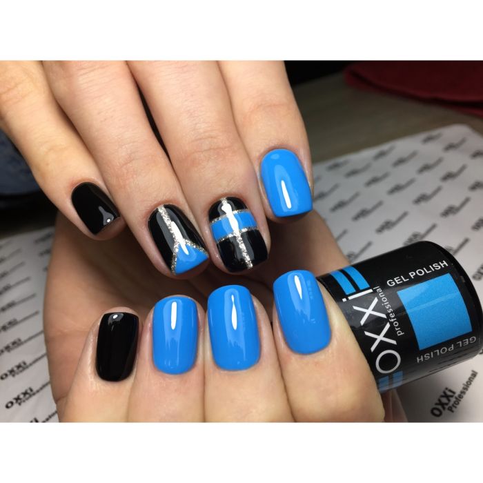 Гель-лак OXXI Professional №107 (светлый синий, эмаль), 8 мл